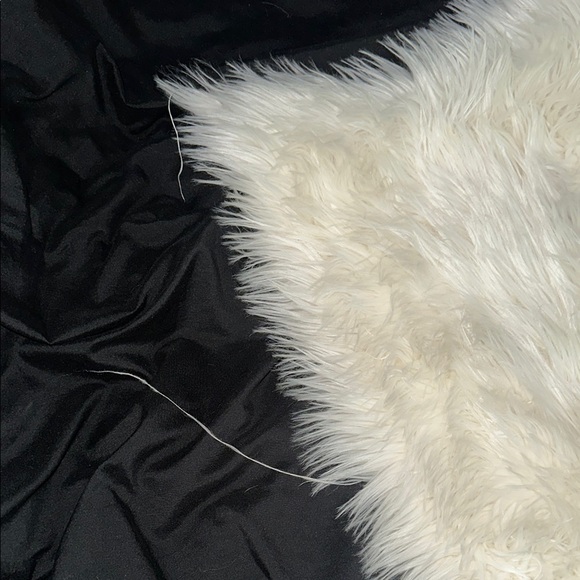 White Faux Fur Rug - Picture 2 of 8